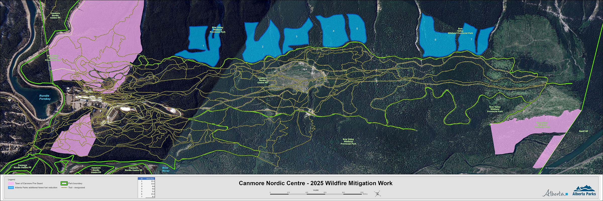 Canmore Nordic Centre - 2025 Wildfire Mitigation Work